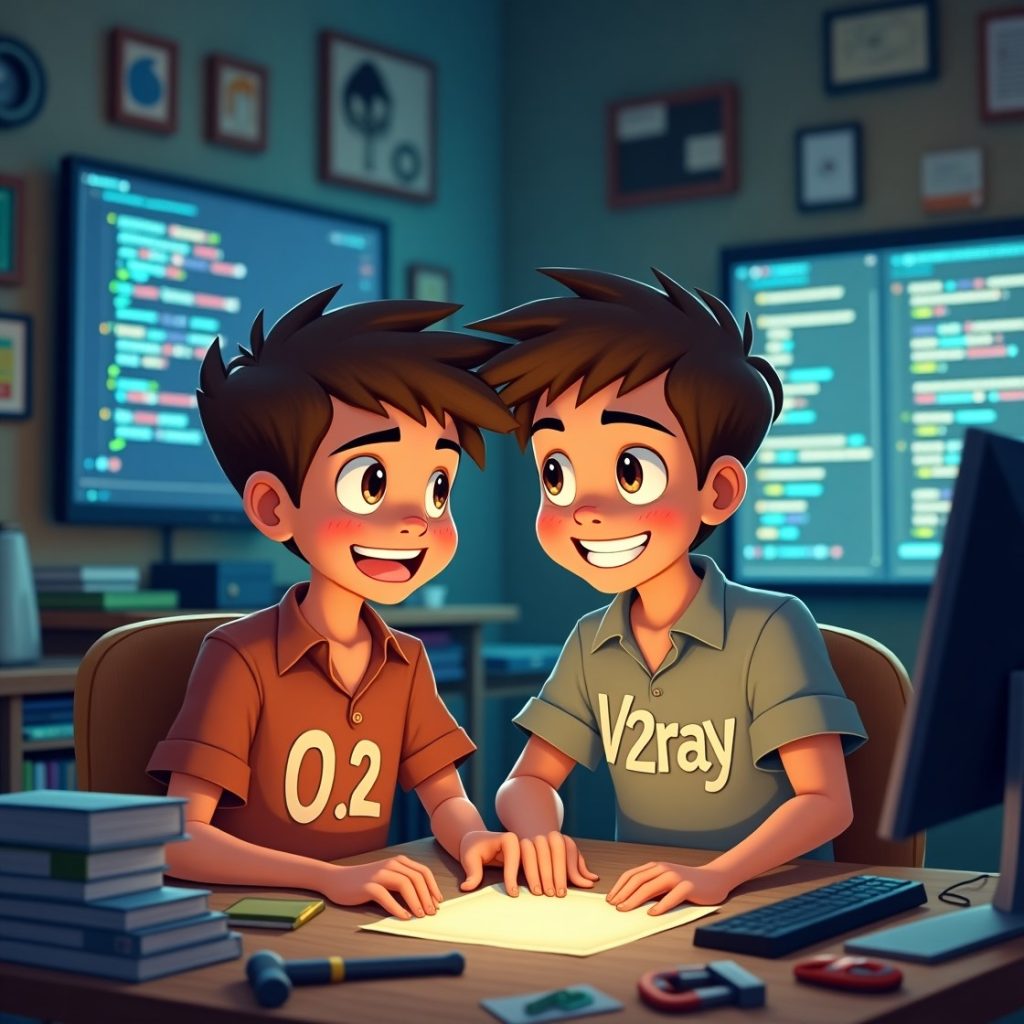 اکسیژن و v2ray