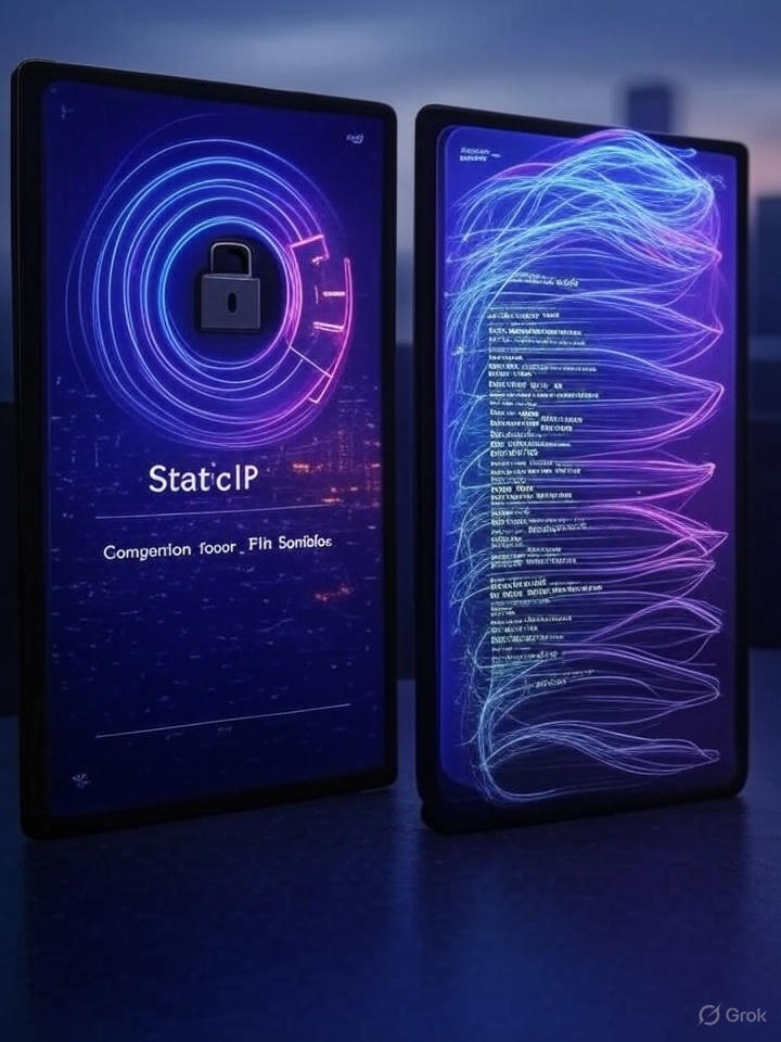 v2ray آی پی ثابت و آیپی داینامیک