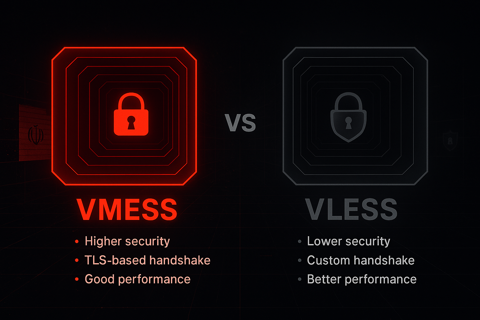 تفاوت vmess با vless