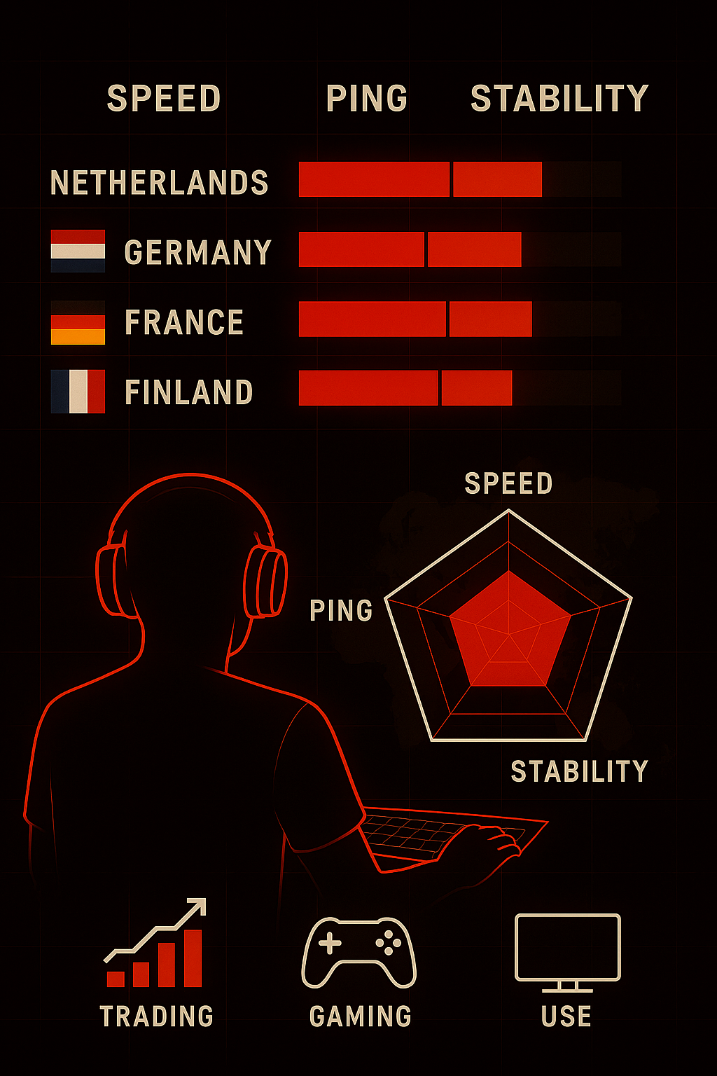 لوکیشن سرور V2Ray برای ترید