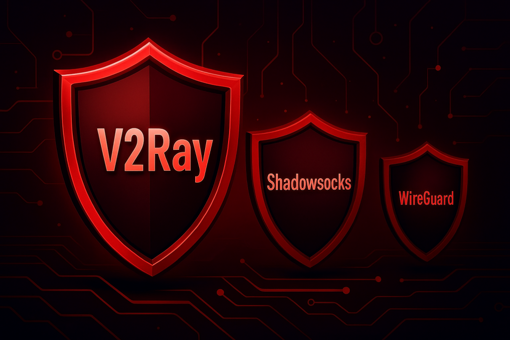 مقایسه V2Ray با Shadowsocks و WireGuard