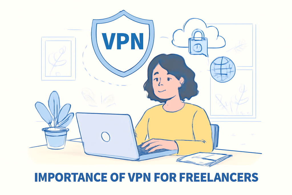 تصویری از اهمیت vpn برای فریلنسرها