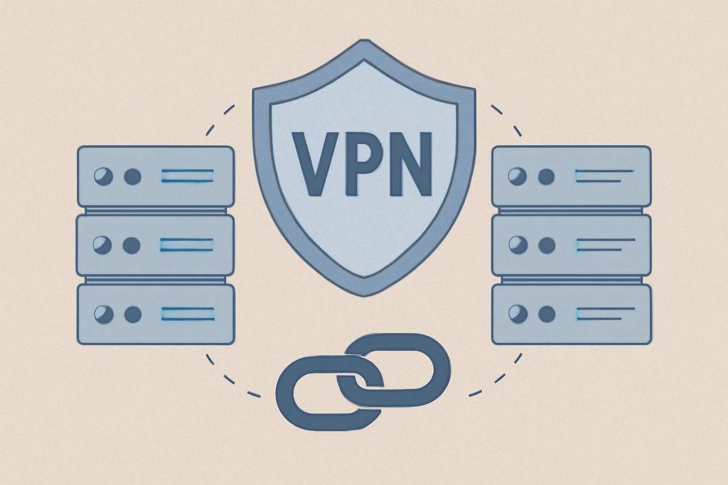 تصویری از سرور VPN، سرورهای مختلف VPN